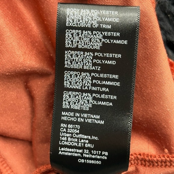 Urban outfitters velvet orange babydoll mini boho croquette fairy dress sz xs - Picture 10 of 14